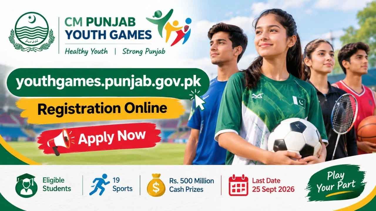 Registration CM Punjab Youth Games 2026